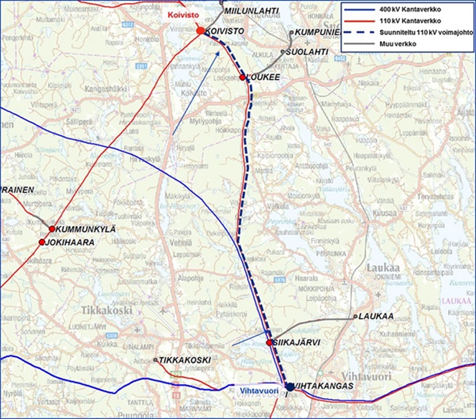 Koivisto - Vihtavuori 110 kV ympäristöselvitys